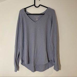 AE Long Sleeve Waffle Knit Top